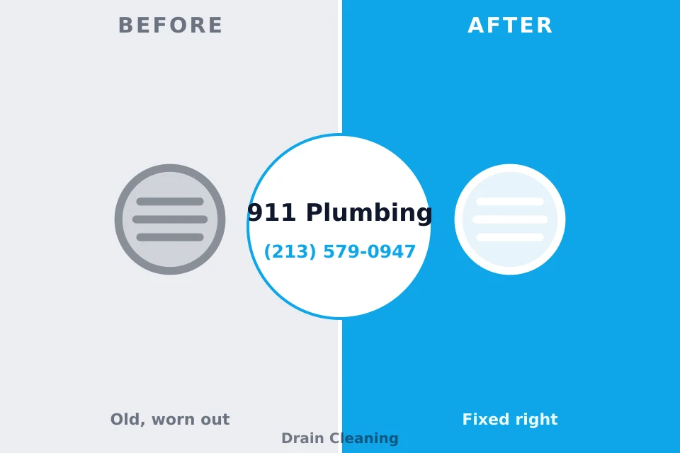 Before and after: plumbing repair Montgomery, PA